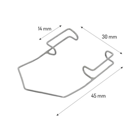 Rozwieracz do powiek BARRAQUER wym. 14x30x45mm - 1 szt. 