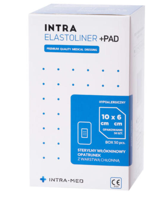 Opatrunek włókninowy + PAD, 5 cm x 7,2 cm, op. 50 szt 