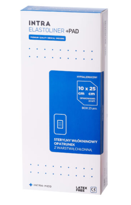 Opatrunek włókninowy + PAD, 5 cm x 7,2 cm, op. 50 szt 