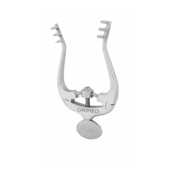 Rozwieracz do ran JANSEN, ostry, samozaciskowy, zęby 3x3, dł. 10cm