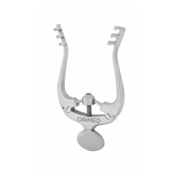 Rozwieracz do ran JANSEN, tępy, samozaciskowy, zęby 3x3, dł. 10cm