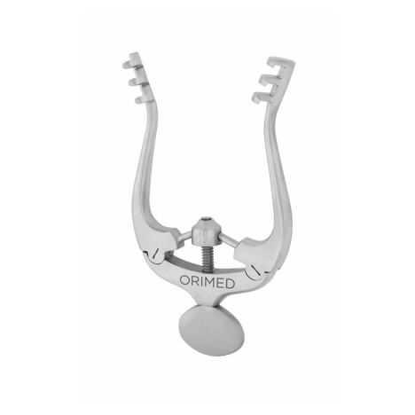 Rozwieracz do ran JANSEN, tępy, samozaciskowy, zęby 3x3, dł. 10cm