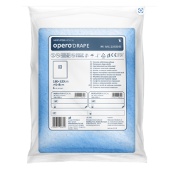 opero®DRAPE serweta sterylna z przylepnym otworem 180x320 ot. 6x8 cm