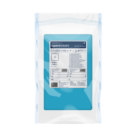 Serweta wł. 75x90cm przelot 6x8cm sterylna