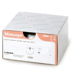 Szwy chirurgiczne - Monosyn® 1/2 koła okrągła HR 22s, 70 cm fioletowy, 0-wchłanialne -36 szt.