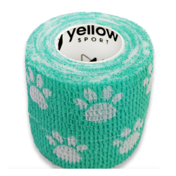 Bandaż kohezyjny 5cm x 4,5 m kolor zielony w łapki, 1 szt.