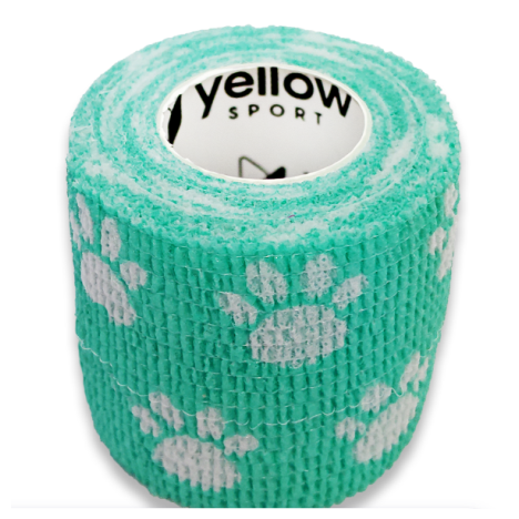 Bandaż kohezyjny 5cm x 4,5 m kolor zielony w łapki, 1 szt.