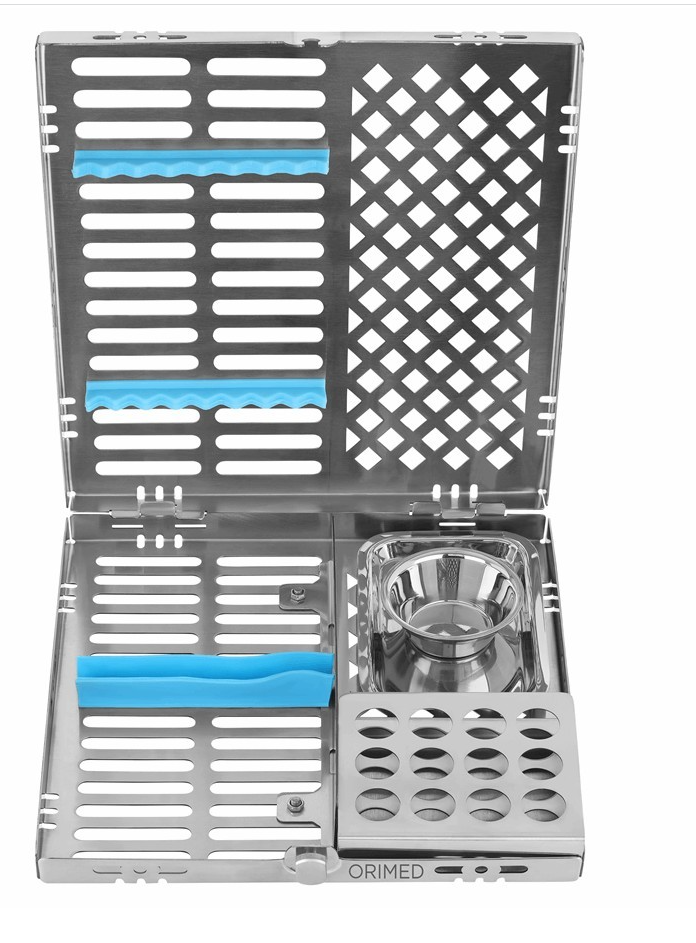 Kaseta na narzędzia i próbówki - wym. 3,5x21,5x20,5 cm