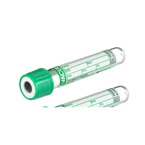 Probówka LH z heparyną litową Premium, 2ml zielony korek-1 szt.