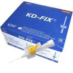 Kaniula dożylna żółta wenflon KD-Fix 0,7x19 mm 24G, 1 szt.