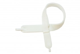 Opaska do rurki tracheostomijnej biała, dla dorosłych, 1 szt.