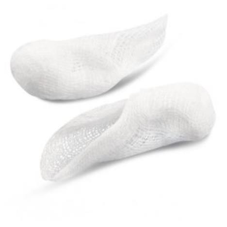 Tupfery jałowe z nitką RTG, fasolka, 15 cm x 15 cm , op. 25  x 5 szt