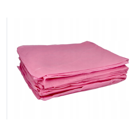 Medyczne prześcieradło RÓŻOWE diagnos./włókn. 160 cm x 210 cm/18gm2 10szt