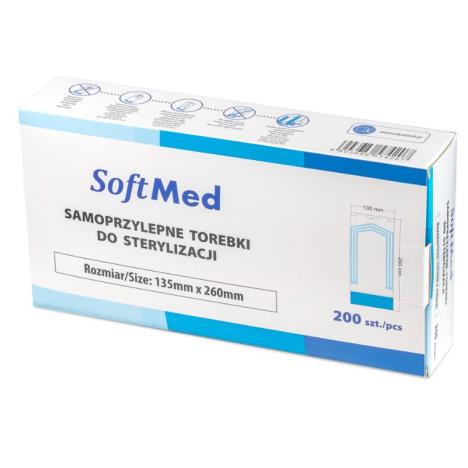 Torebki foliowo-papierowe do sterylizacji  90 x 260 mm, op. 200 szt 