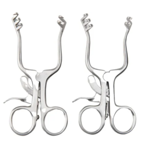 Rozwieracz do ran WEITLANER, ostry, zęby 2x3, dł. 10,5 cm