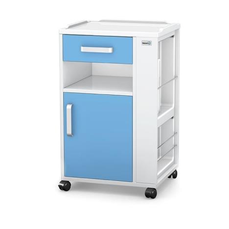 Szafka przyłóżkowa jednostronna  (szuflada, drzwiczki) z blatem z tworzywa ABS - WD-7/ABS