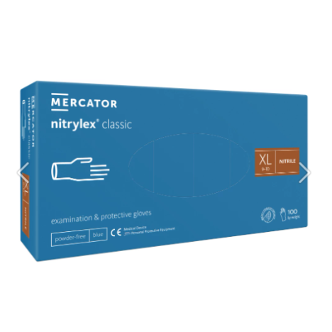 Rękawice NITRYLEX Classic Blue, rozm. XL, 100 szt.