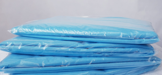 Pościel jednorazowa włókninowa- nieb lub ziel., 160x210x2, 70x80- 20 szt