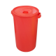 Pojemnik na odpady medyczne 60l_czerwony + pokrywa