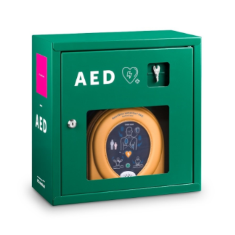 Szafka na defibrylator PAD 350P Zielona 39x39x19cm