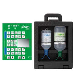 Zamykana Stacja do płukania Plum - ciało obce, kwas i zasada, lusterko 4789