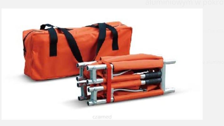 Nosze brezentowe na stelażu aluminiowym w pokrowcu