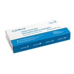 Paski testowe do sterylizacji parowej, klasa 5, 200pasków/400 testów