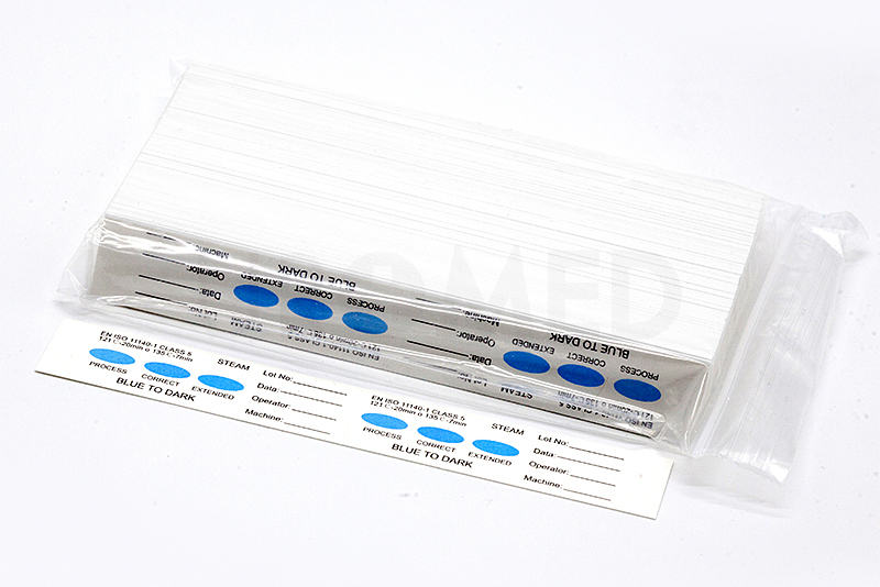 Paski testowe do sterylizacji parowej, klasa 5, 200pasków/400 testów