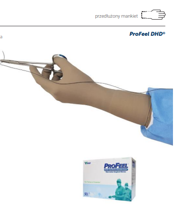 ProFeel DHD Synthetic neoprenowe rękawice bezpudrowe, syntetyczne - rozm. 7,0
