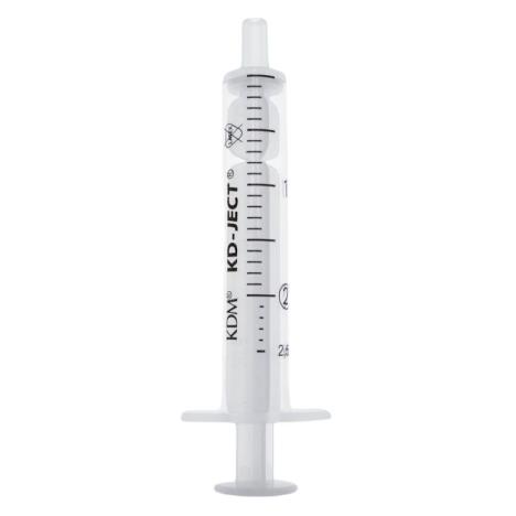 Strzykawka 2-częściowa Luer KD-JECT - 2 ml, 100szt.
