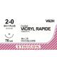  Vicryl - Szew syntetyczny, wchłanialny, pleciony, igła odw.tn 19 mm 3/8 koła, 75 cm niebarwiony, 4/0, op. 12 szt.