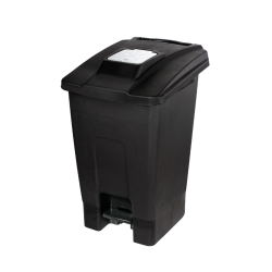 Kosz pedałowy 110L ABS freshtec 110L Czarny, 1 szt 