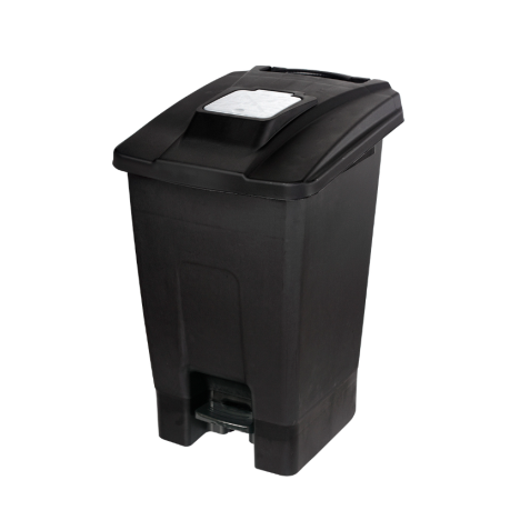 Kosz pedałowy 110L ABS freshtec 110L Czarny, 1 szt 