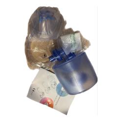 Resuscytator jednorazowy PVC dla dorosłych, maska, dren, rezerwuar 2000ml