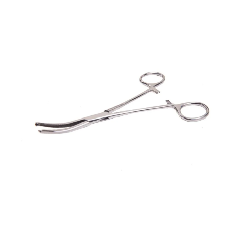 Kleszcze Kocher Ochsner, wygięte14 cm