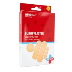 Zestaw plastrów wodoodpornych, 4 rozmiary, 50 szt.