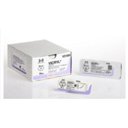 Szew Vicryl ; rozm. 2 ; 1/2 koła ; igła okrągła 36mm ; 90cm ; op. 36 szt