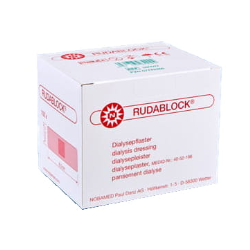 RUDABLOCK plaster poiniekcyjny do tamowania sterylny 2,5 x 8,5 cm, 100 szt.