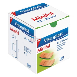 Viscoplast plastry MINIFOL 72x25mm, 100 szt.