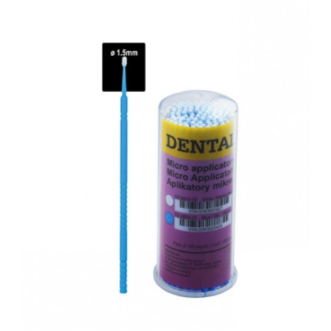 Aplikator mikro z uchwytem niebieski fine ø 1.5mm (Opak. 100 szt.)