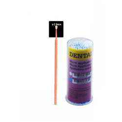 Aplikator mikro z uchwytem pomarańczowym fine ø 2mm (Opak. 100 szt.)