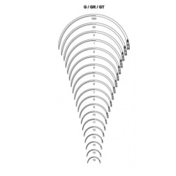 Igła chirurgiczna tnąca., 1/2 koła, (0,9; 36mm) nr. 10 - 12 szt.
