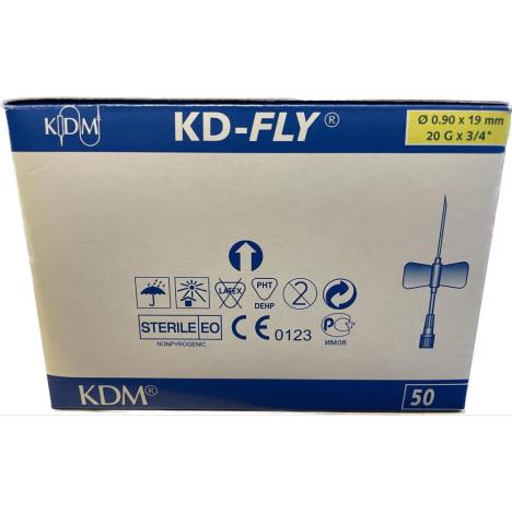 Igła motylek KD-FLY, do pobierania krwi, wężyk 30 cm luer lock, igła 0,9 x 19 mm, 1 szt. 