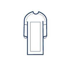 Fartuch chirurgiczny jałowy STANDARD z wstawkami nieprzemakalnymi, rozm. XL, 1 szt 