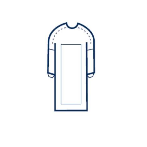 Fartuch chirurgiczny jałowy STANDARD z wstawkami nieprzemakalnymi, rozm. XL, 1 szt 