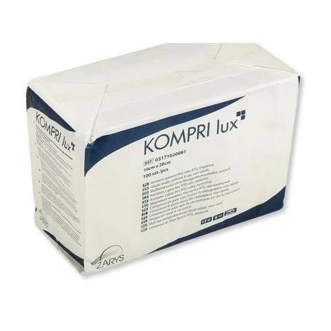 Kompresy z gazy niejałowe 10 x 10 cm KOMPRI lux 13N 8W (100szt.)