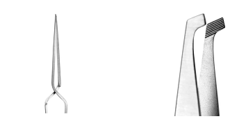 Pinceta ortodontyczna do zakładania zamków 12,5 cm