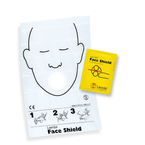 Chusta do sztucznego oddychania - saszetka Laerdal Face Shields 460000