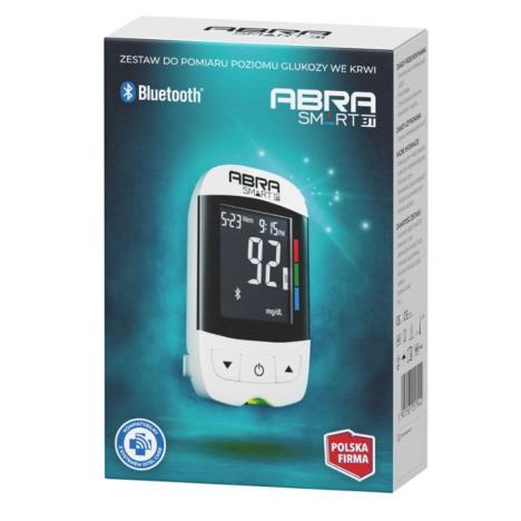 Glukometr Abra Smart BT zestaw do pomiaru glukozy we krwi