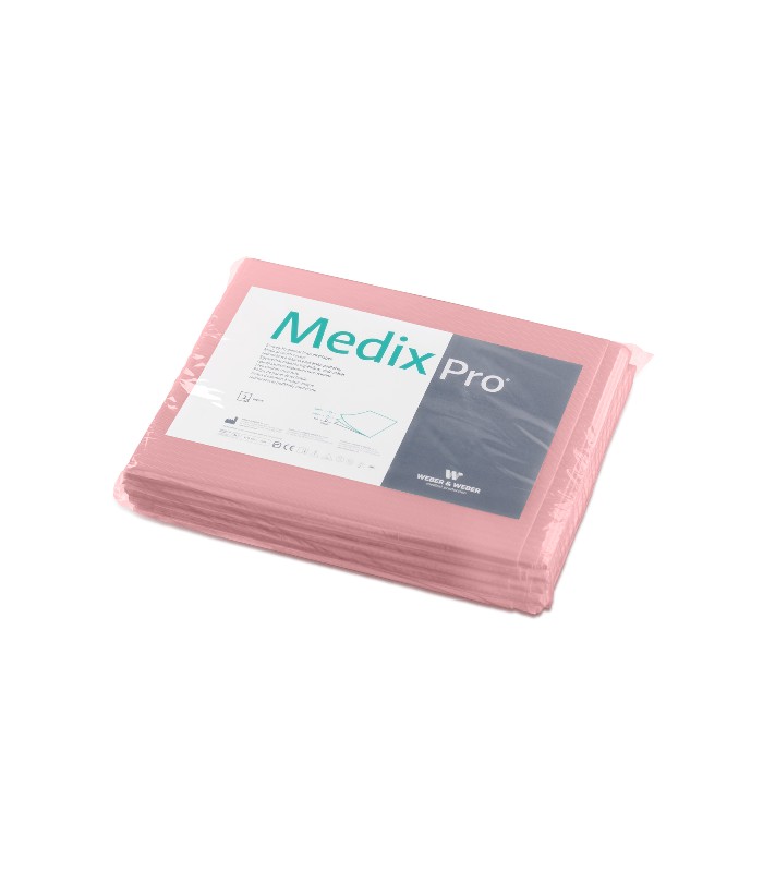 Prześcieradła medyczne bibułowo foliowe MedixPro 150 x 210 cm (składane w kostkę), ŻÓŁTY, 5 szt.